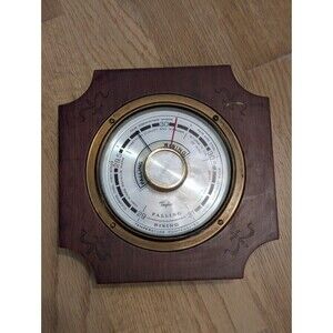 Vintage Taylor 6205 Stormoscope Barometer with a wooden Case Works!